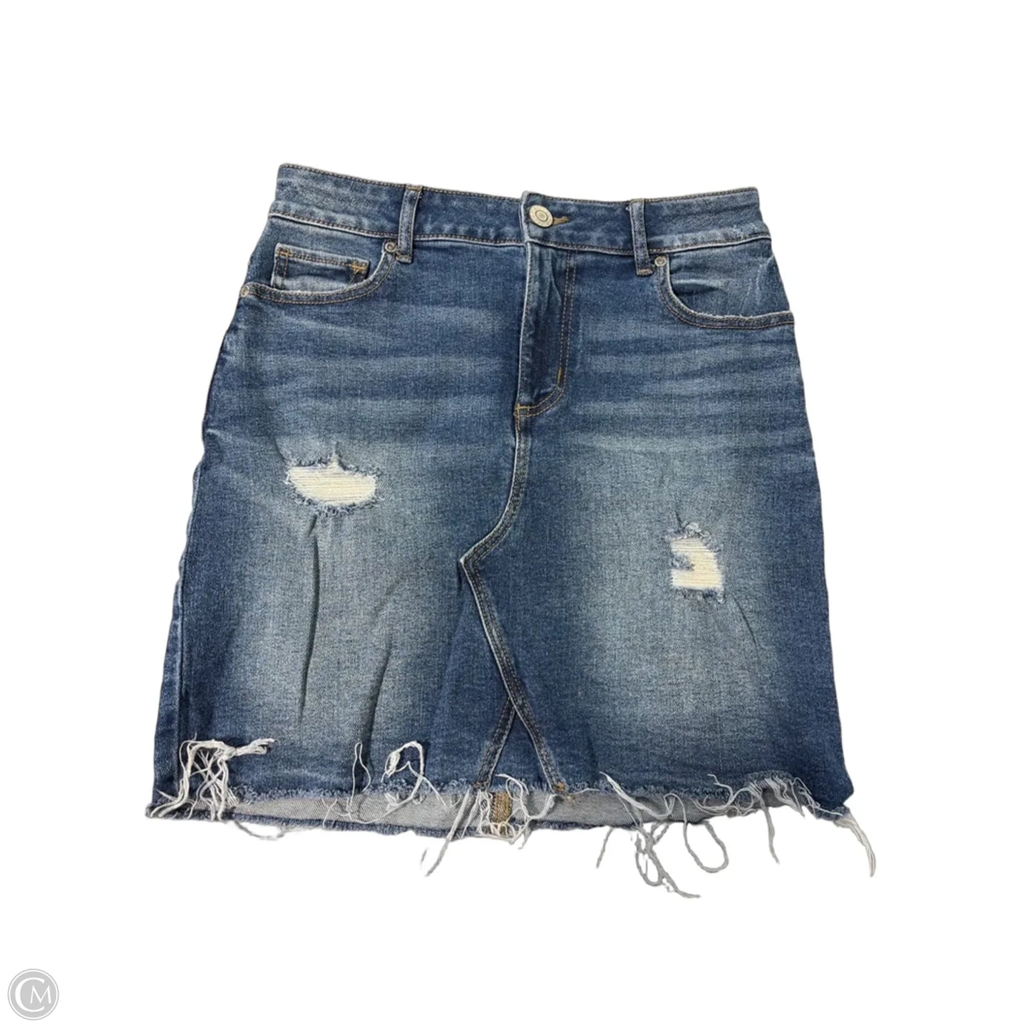 Skirt Mini & Short By Maurices In Blue Denim, Size: 4
