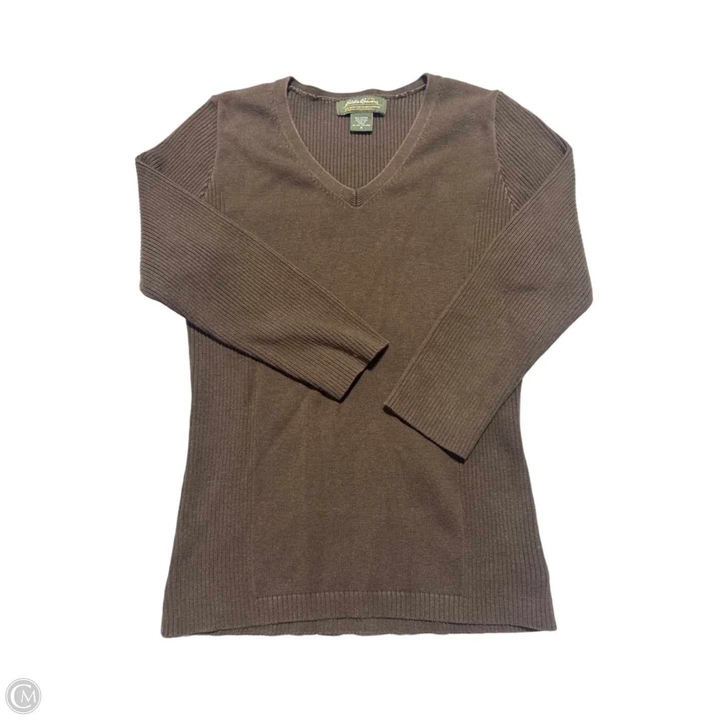 Sweater By Eddie Bauer In Brown, Size: M
