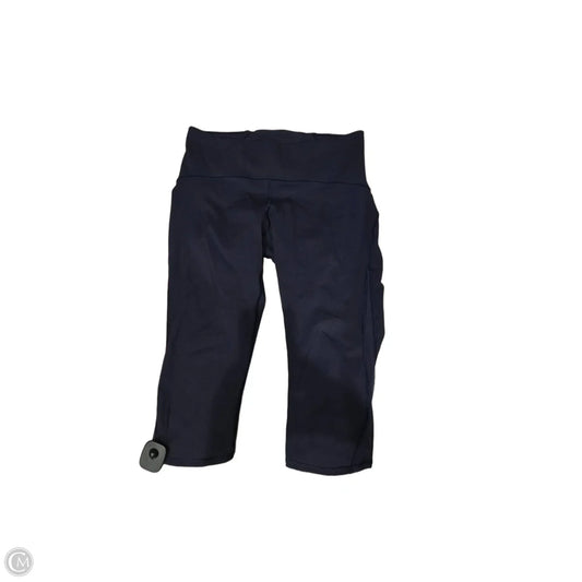 Athletic Capris By Lululemon In Blue, Size: 10