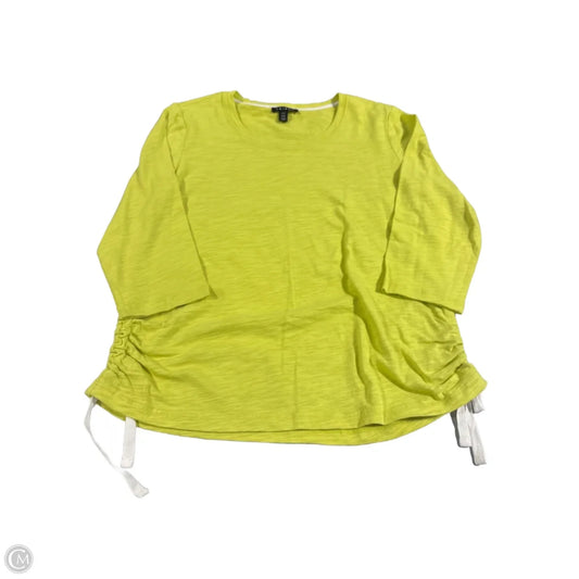 Top Short Sleeve By Tribal In Green, Size: M