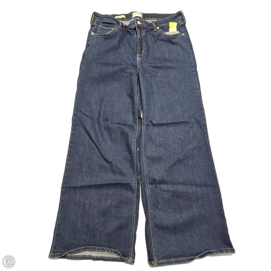 Jeans wide leg By Universal Thread In Blue Denim, Size: 16