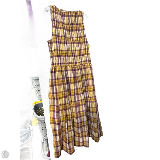 Dress Casual Maxi By Madewell In Red & Yellow, Size: Xl