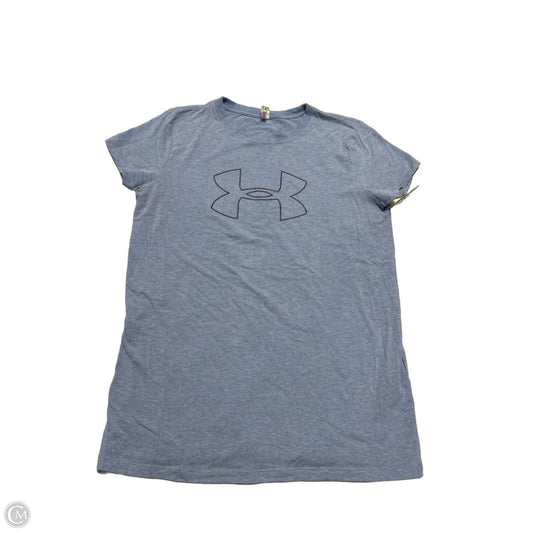 Top Short Sleeve By Under Armour In Blue, Size: S