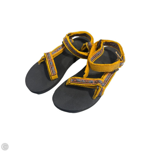 Sandals Flats By Teva In Yellow, Size: 10
