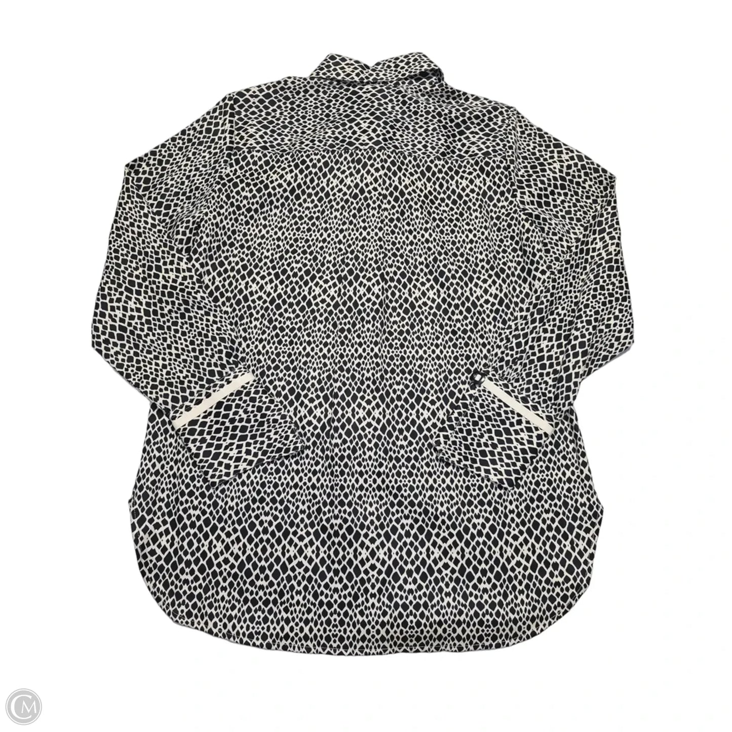 Top Long Sleeve By Foxcroft In Black, Size: S