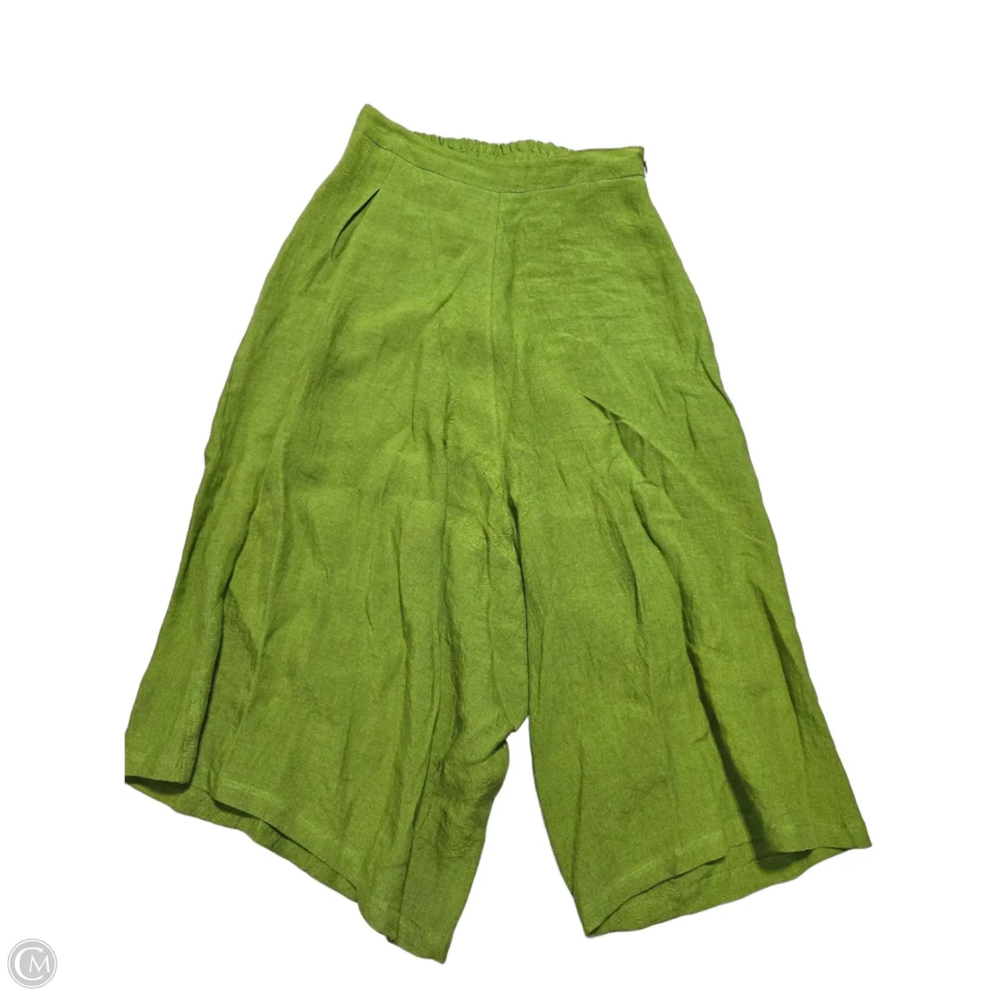 Pants Linen By Cme In Green, Size: S