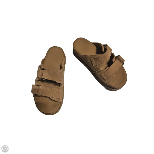 Sandals Designer By Ugg In Brown, Size: 7