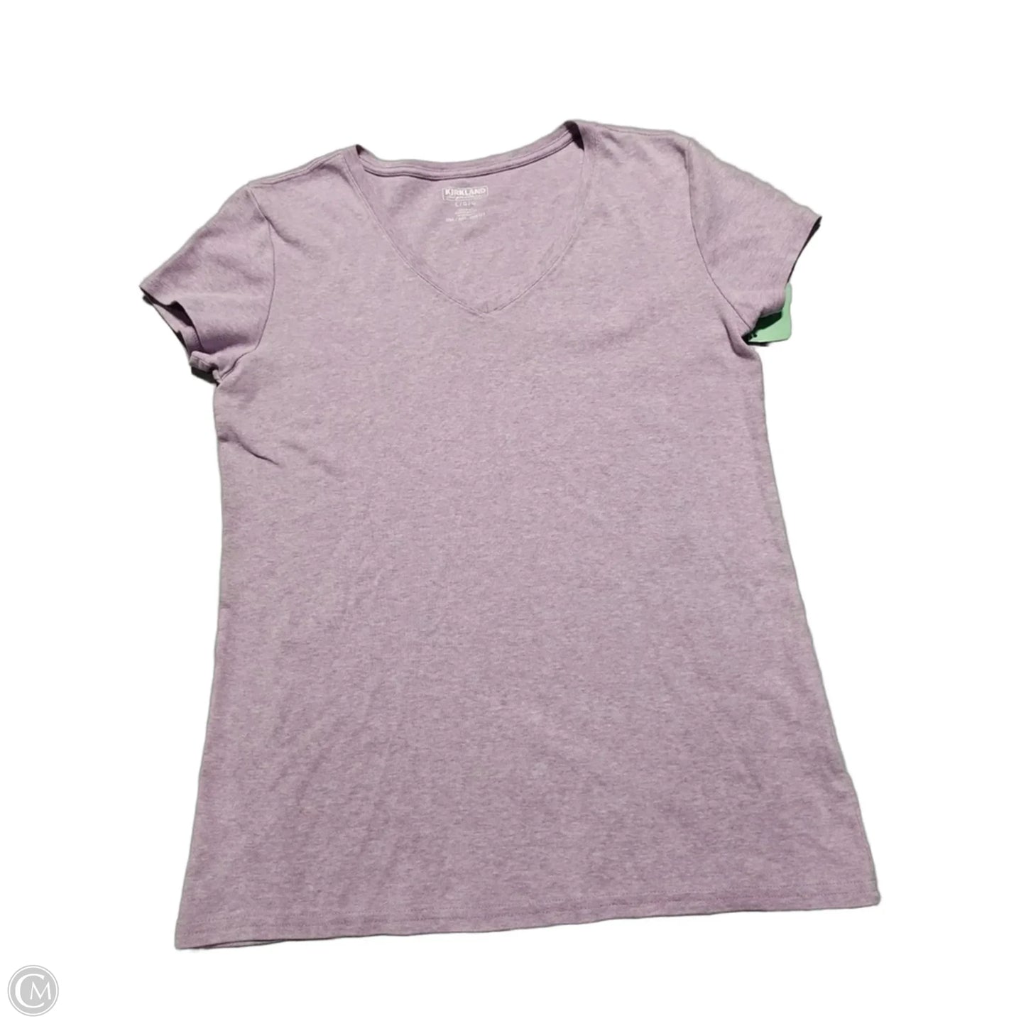Top Short Sleeve By Kirkland In Purple, Size: L