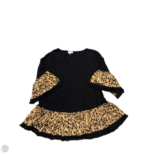 Top 3/4 Sleeve By Umgee In Black, Size: M