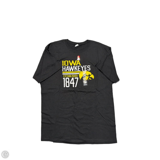 Top Short Sleeve By Hanes In Black, Size: Xl
