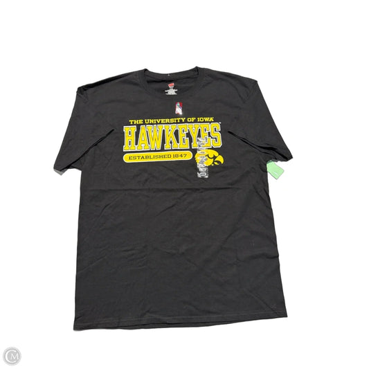 Top Short Sleeve By Hanes In Black, Size: L