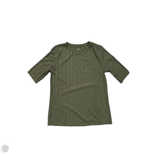 Top Short Sleeve By Nine West In Green, Size: S