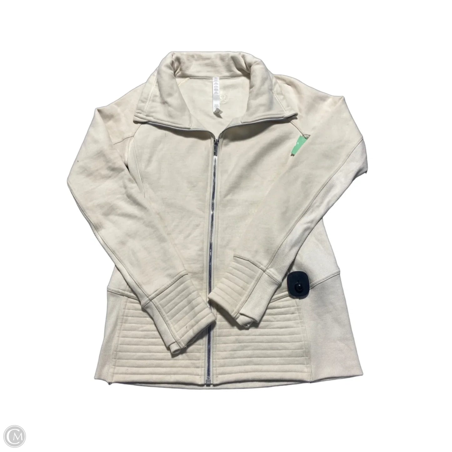 Top Long Sleeve By Lululemon In Cream, Size: 8