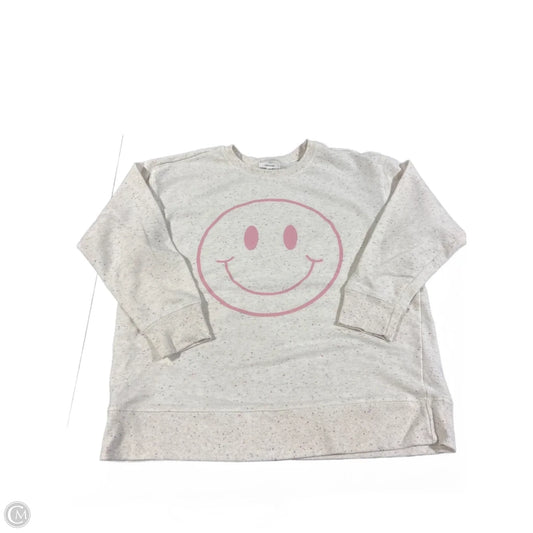 Sweatshirt Crewneck By Maurices In Cream, Size: 0x