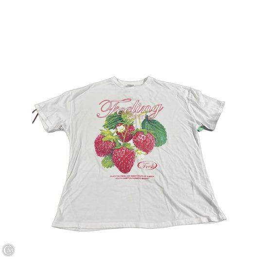 Top Short Sleeve By No Boundaries In White, Size: S