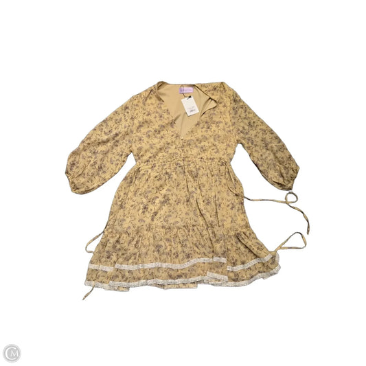 Dress Casual Midi By Cme In Yellow, Size: S