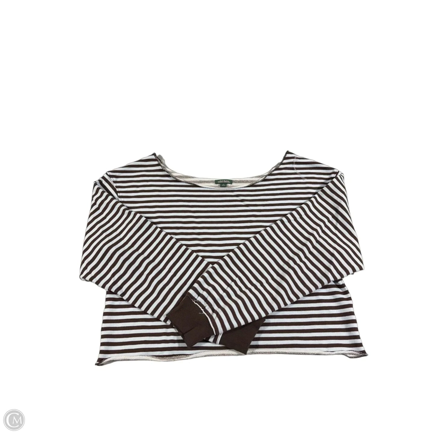 Top Long Sleeve By Wild Fable In Blue & Brown, Size: S