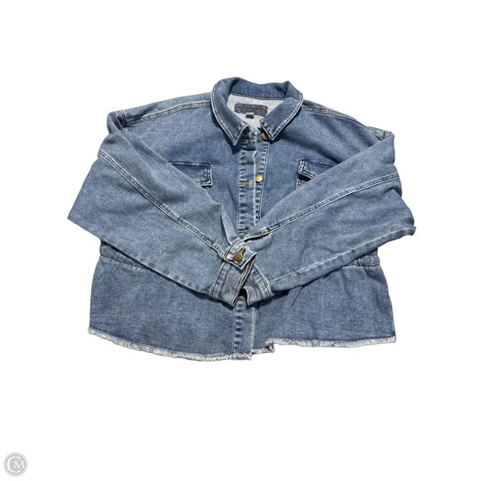 Jacket Denim By Maurices In Blue Denim, Size: Xl