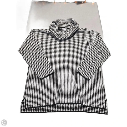Sweater By Calvin Klein In Black & White, Size: Xl
