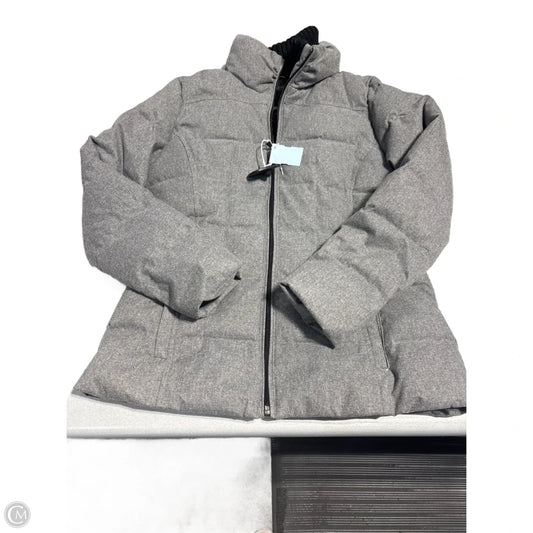 Coat Puffer & Quilted By Weatherproof In Grey, Size: M