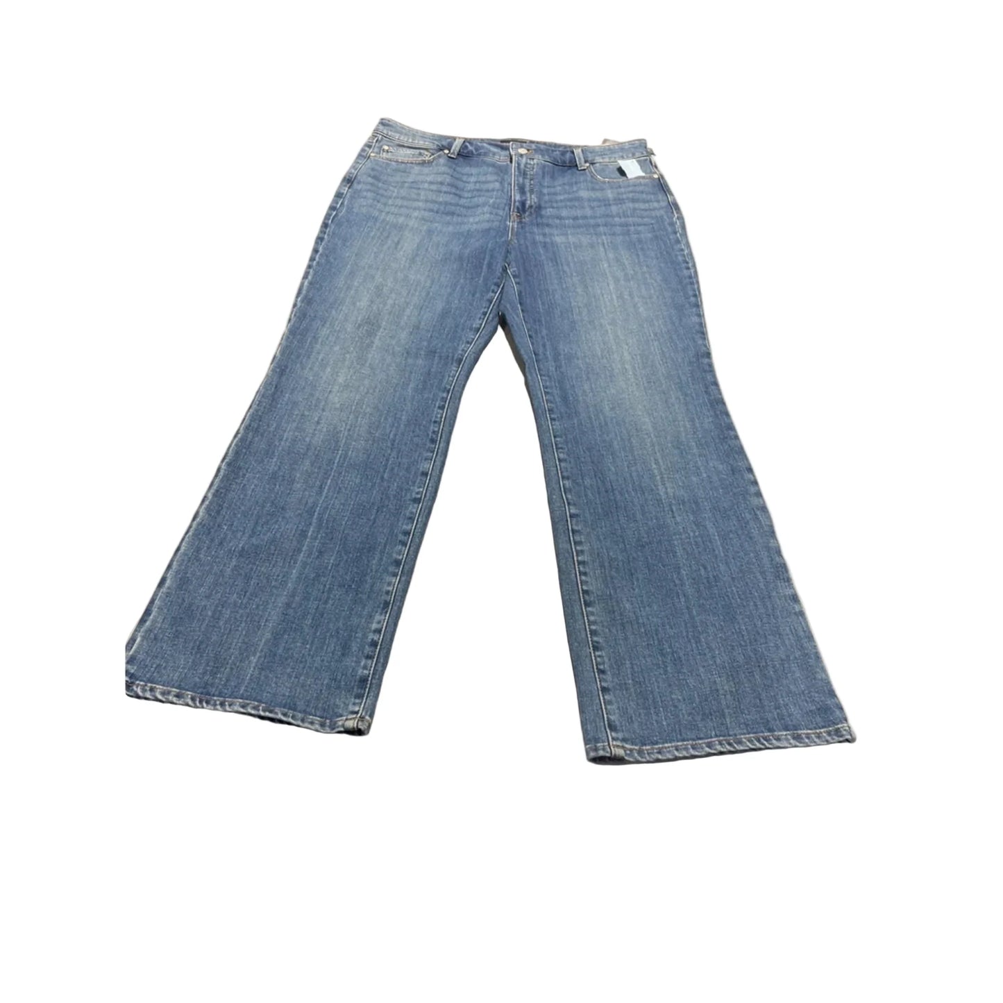 Jeans Boot Cut By Talbots In Blue Denim, Size: 16