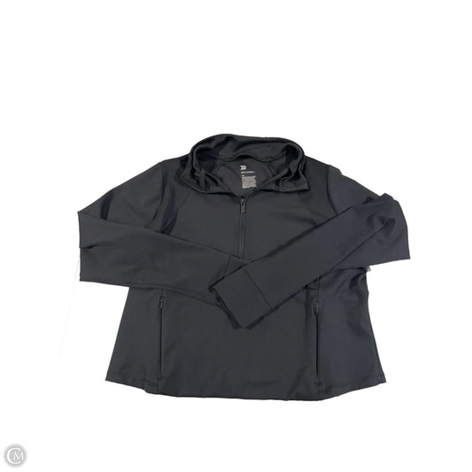 Athletic Top Long Sleeve Collar By All In Motion In Black, Size: Xxl