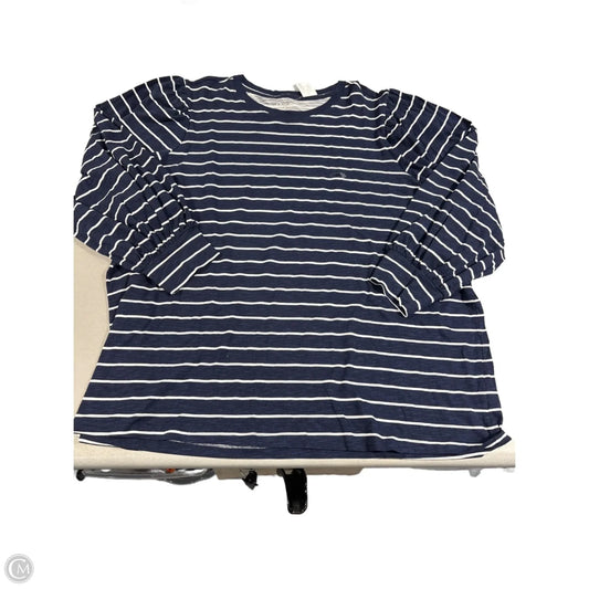 Top Long Sleeve By Maurices In Blue, Size: 2x