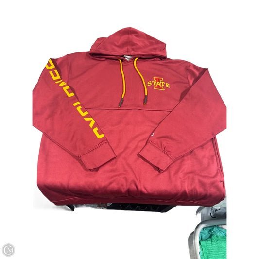 Sweatshirt Hoodie By Champion In Red, Size: Xl