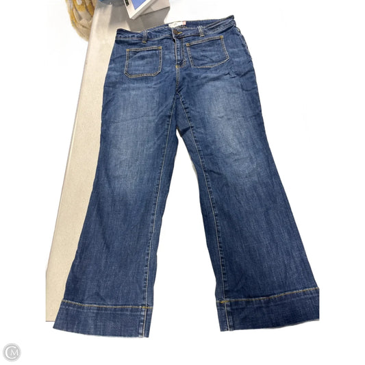 Jeans Boot Cut By Cabi In Blue Denim, Size: 12