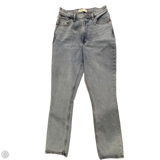 Jeans Skinny By Abercrombie And Fitch In Blue Denim, Size: 4