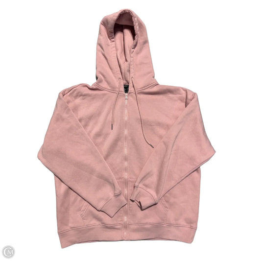 Sweatshirt Hoodie By Forever 21 In Pink, Size: L