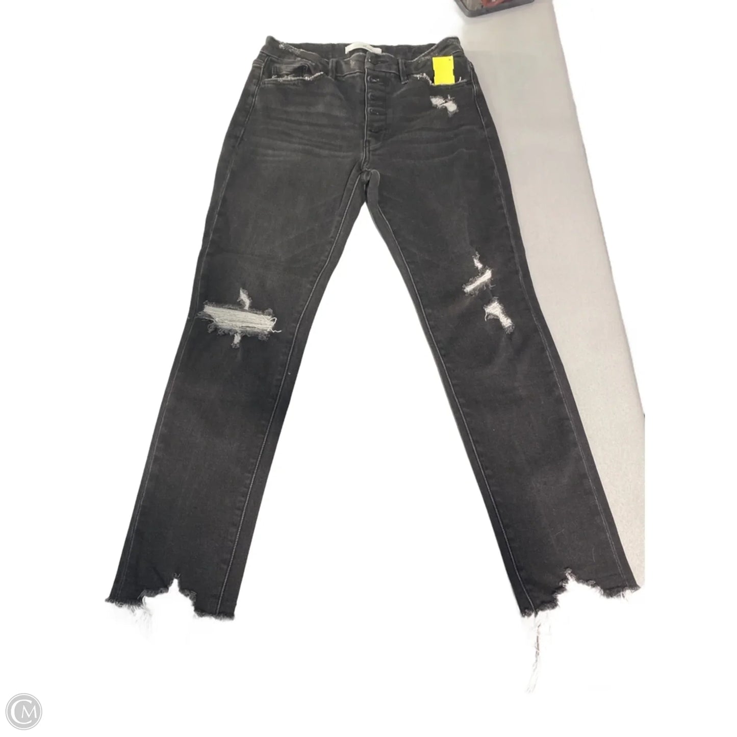 Jeans Skinny By Kancan In Black Denim, Size: 6