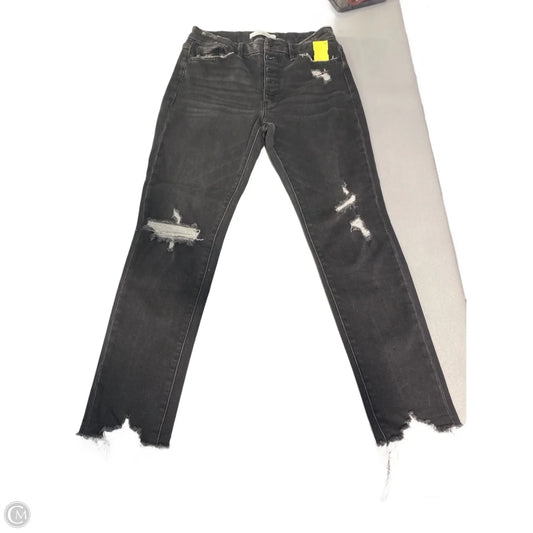 Jeans Skinny By Kancan In Black Denim, Size: 6