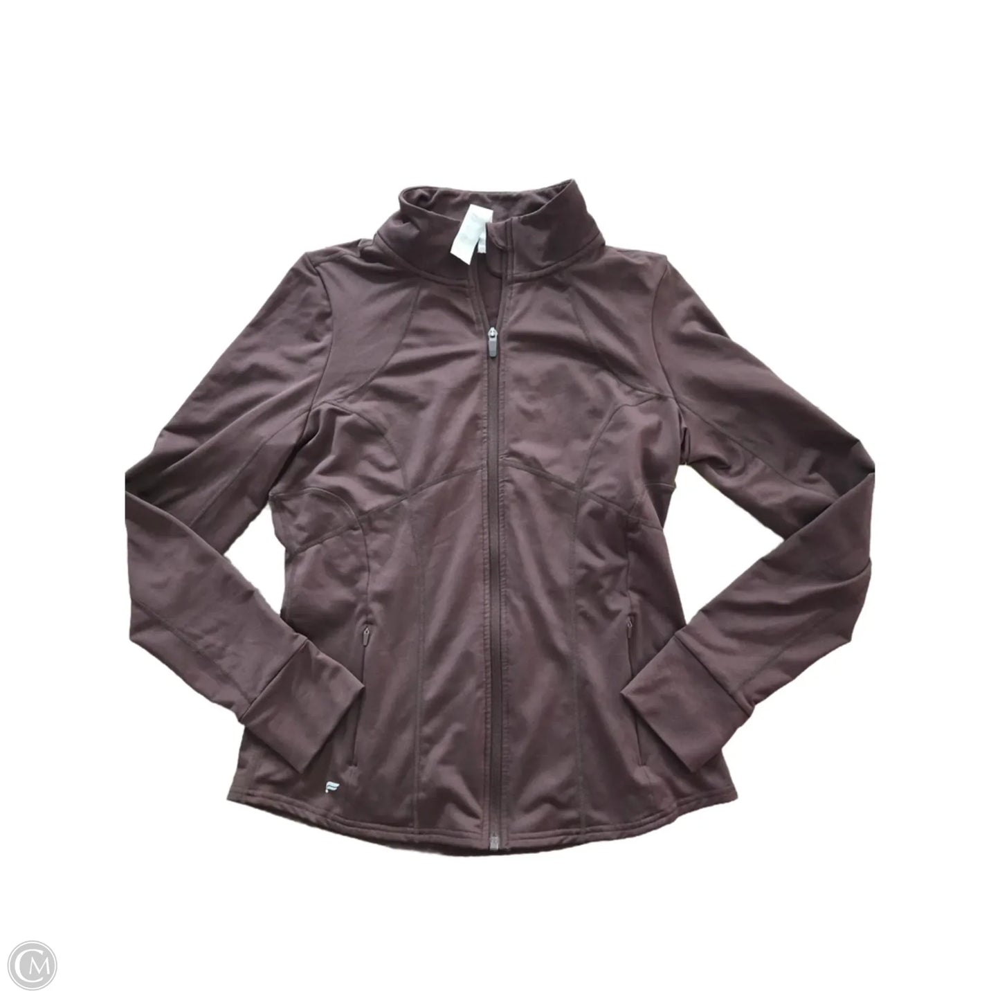 Athletic Jacket By Fabletics In Brown, Size: Xl