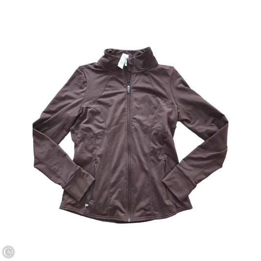 Athletic Jacket By Fabletics In Brown, Size: Xl