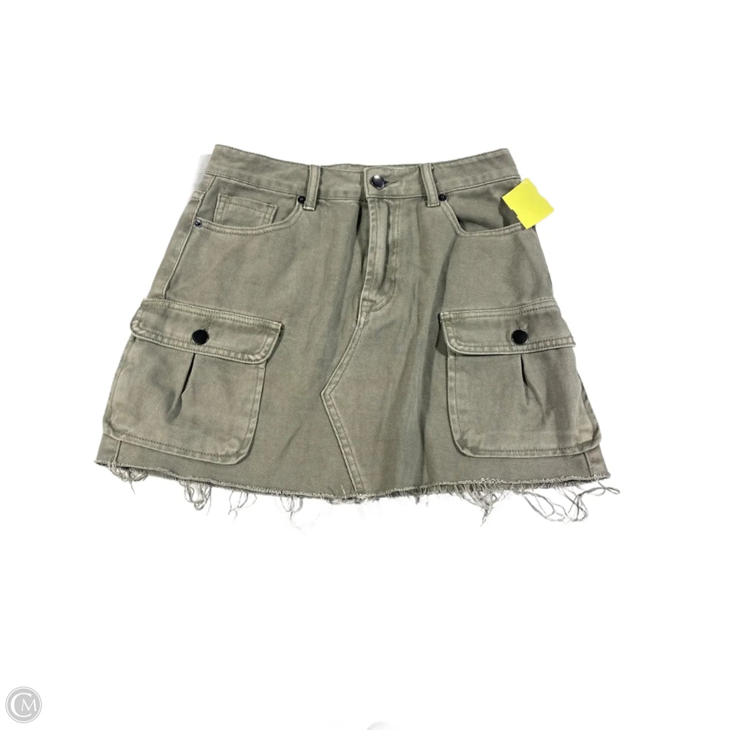 Skirt Mini & Short By Blu Pepper In Green, Size: M