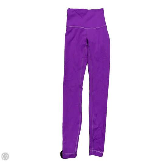 Athletic Pants By Lululemon In Purple, Size: 0