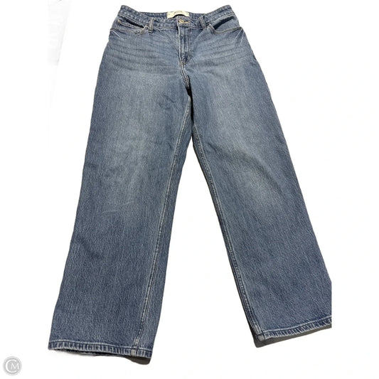 Jeans Straight By Hollister In Blue Denim, Size: 8