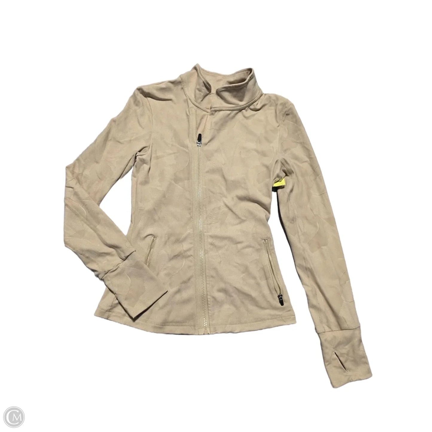 Athletic Jacket By Zyia In Tan, Size: S