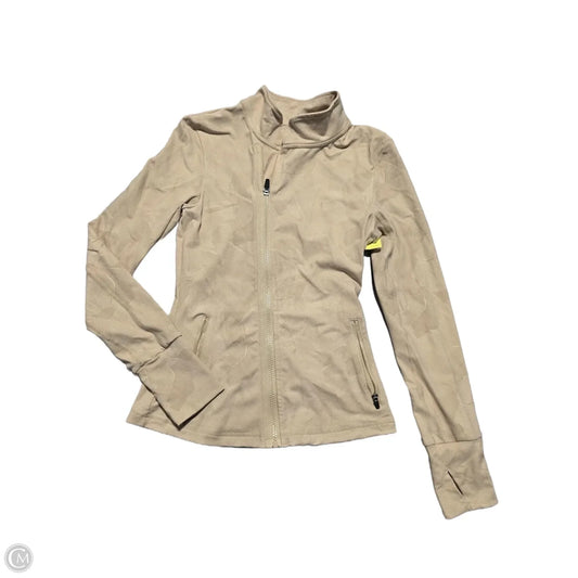 Athletic Jacket By Zyia In Tan, Size: S