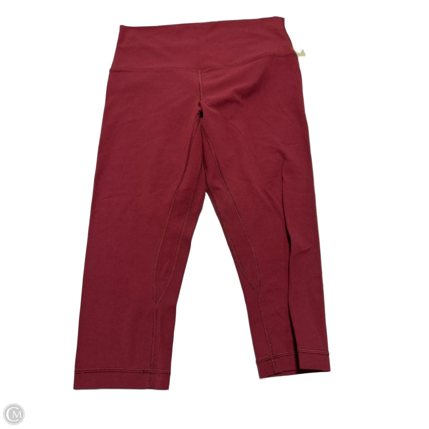 Athletic Leggings By Lululemon In Red, Size: 10