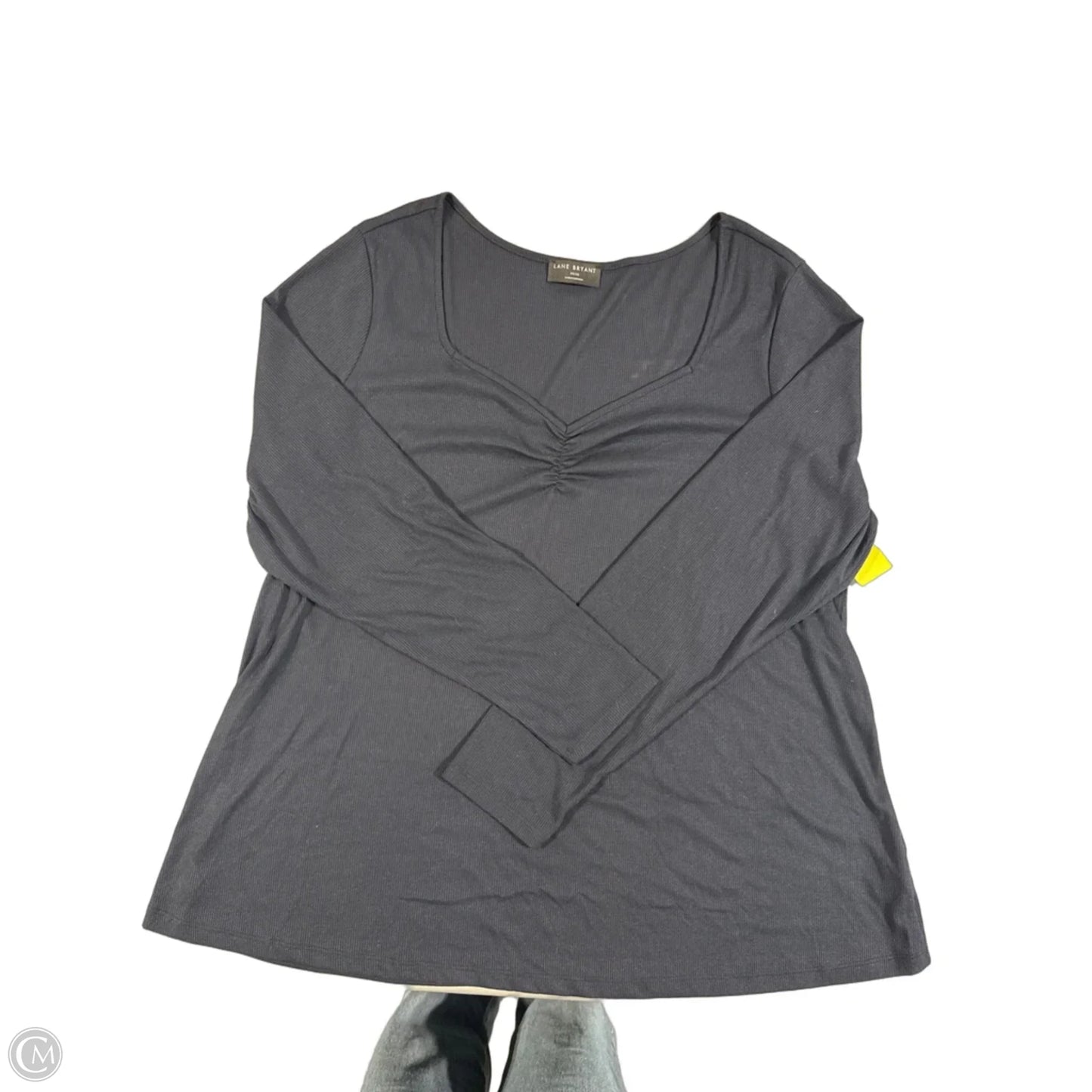 Top Long Sleeve By Lane Bryant In Navy, Size: 1x