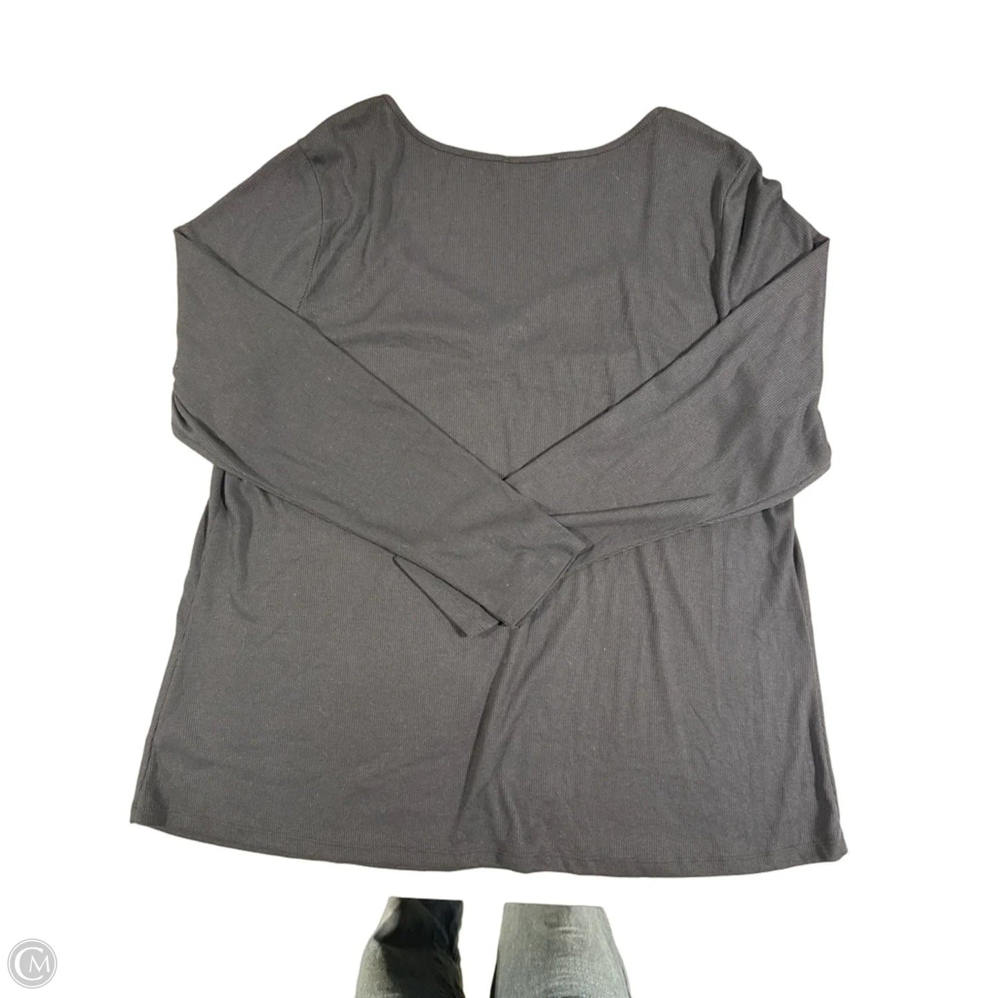 Top Long Sleeve By Lane Bryant In Navy, Size: 1x