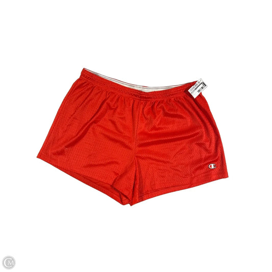 Athletic Shorts By Champion In Red, Size: L