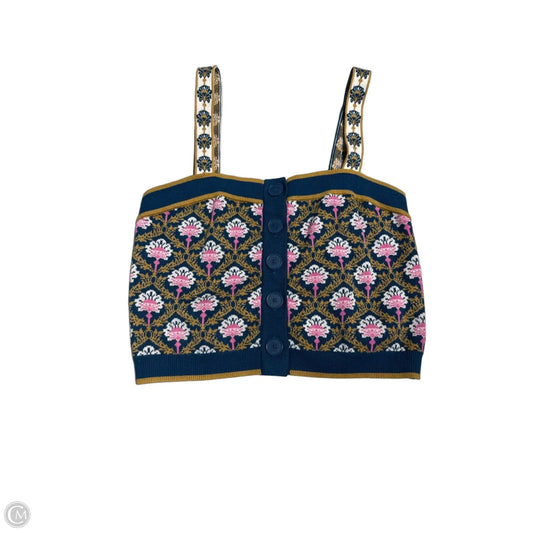 Tank Top By Maeve In Blue & Yellow, Size: S