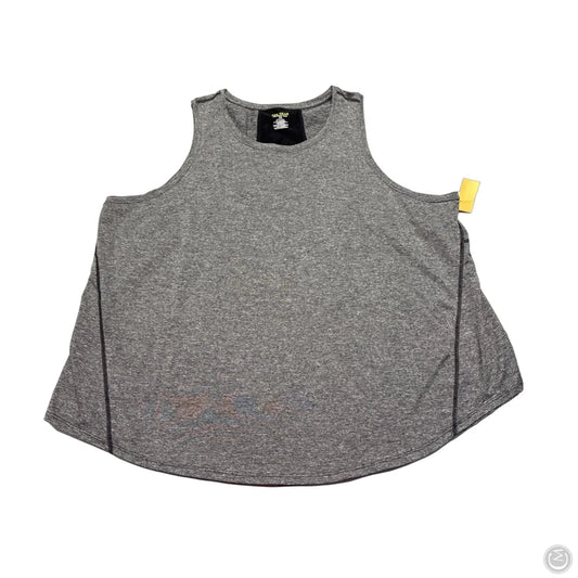 Athletic Tank Top By Tek Gear In Grey, Size: 3x