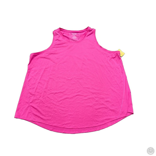 Athletic Tank Top By Tek Gear In Pink, Size: 3x