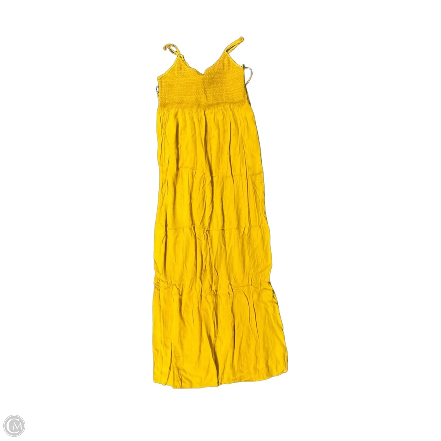 Dress Casual Maxi By Cmc In Yellow, Size: M
