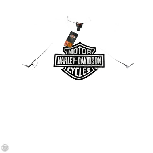Top Short Sleeve By Harley Davidson In Grey, Size: L
