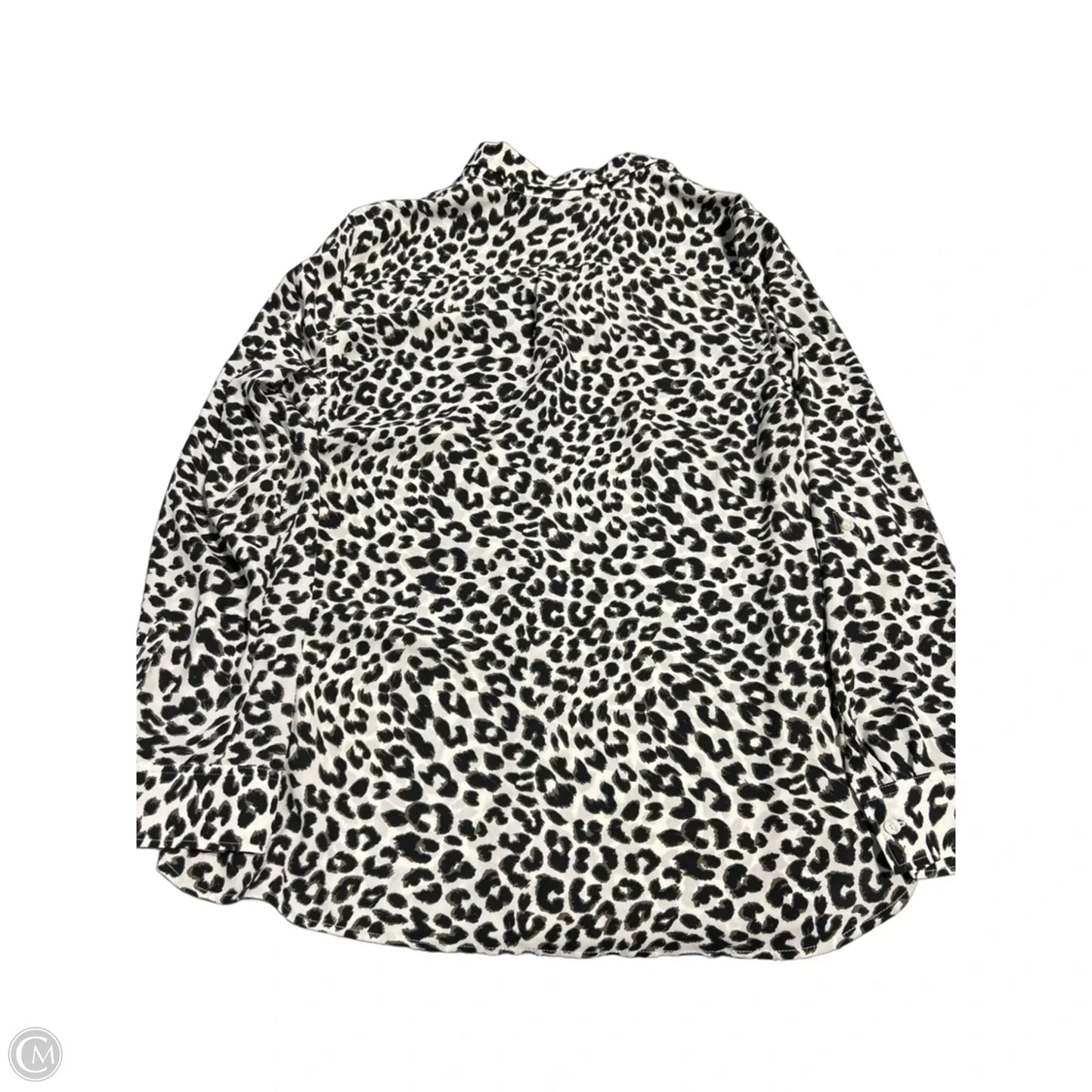 Blouse Long Sleeve By Talbots In Animal Print, Size: Xl